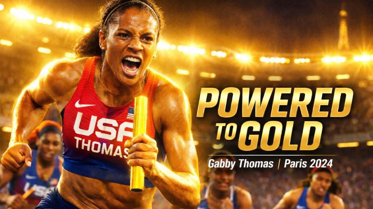 Gabby Thomas POWERS Team USA to 4x100m GOLD | Paris 2024 Olympics