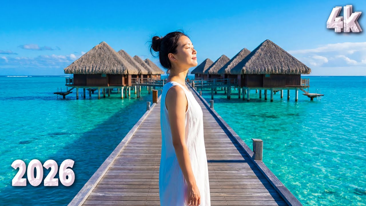 🍍 Beach Deep House Chill Mix 2026 🌞 Sunny Tropical Vibes 4K UHD for Smart TV | Deep Velvet