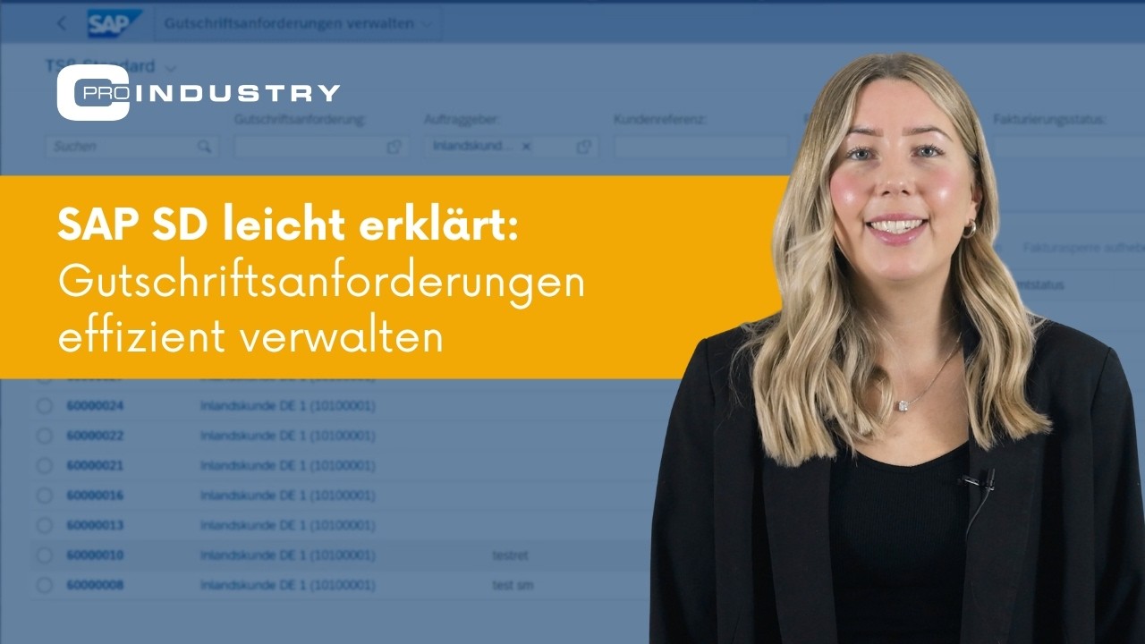 SAP SD einfach erklärt: Gutschriftsanforderungen effizient verwalten