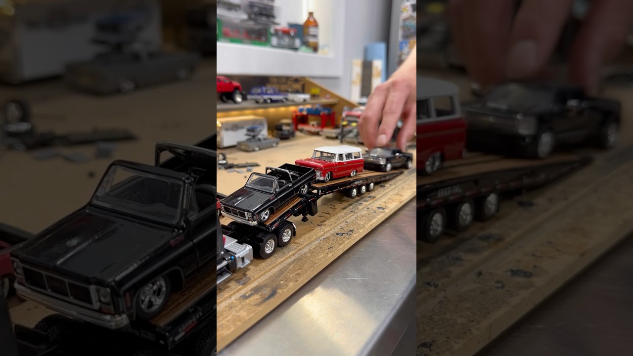 This ​⁠@FirstGearInc travelling axle trailer👌🏼#dcp #firstgear #semi #trailer #diecast #chevrolet