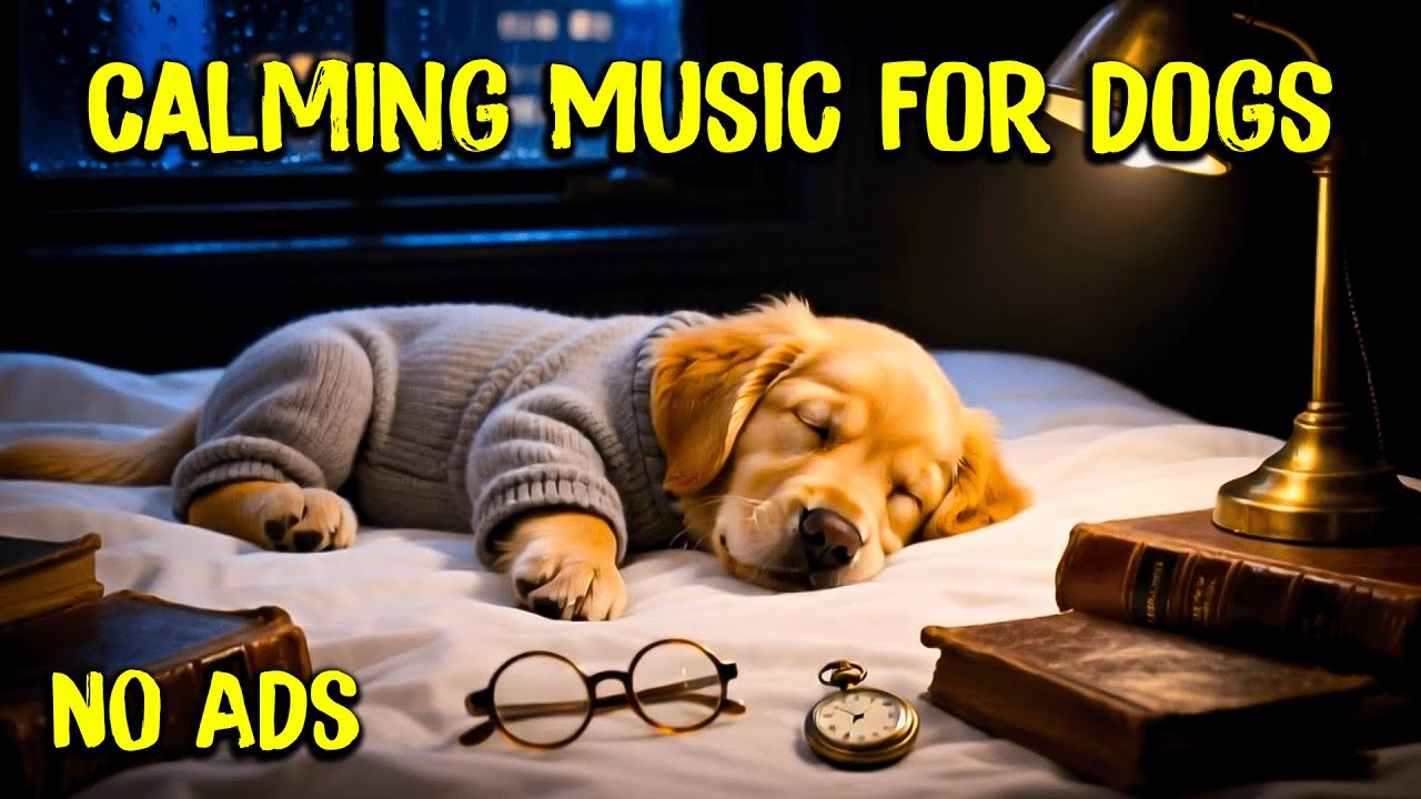 12 ЧАСОВ расслабляющей музыки для собак 🐶💖 Нежный дождь ночью ⛈️ Снятие тревоги и улучшение сна
