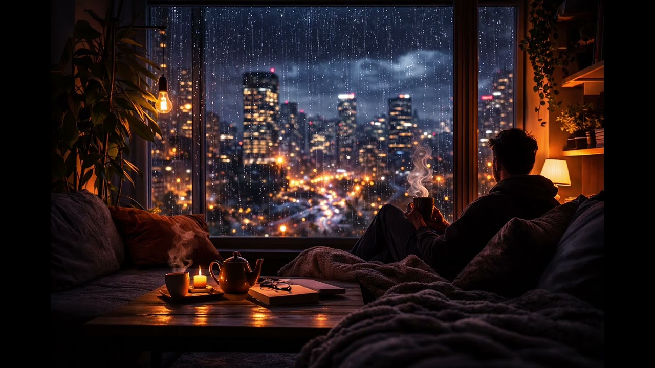 Foco Profundo #StudyMusic #NightCity #RainAmbience #FocusMusic #relaxingmusic 