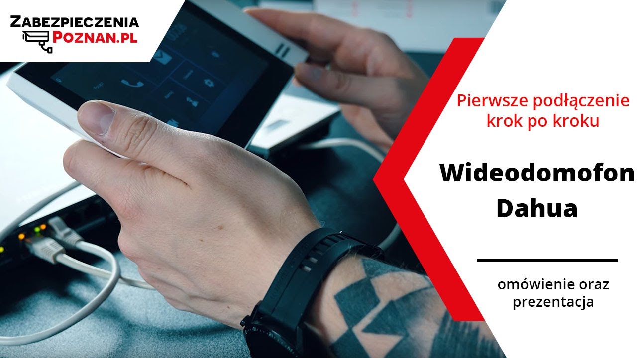 Jak podłączyć wideodomofon IP Dahua? Pierwsze podłączenie wideodomofonu VTH2421FW-P i VTO2202F-P