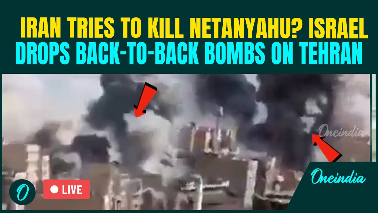 Iran BOMBS Tehran LIVE | Iran CARPET Bombed After Netanyahu’s ASSASSINATION Attempt | Iran LIVE