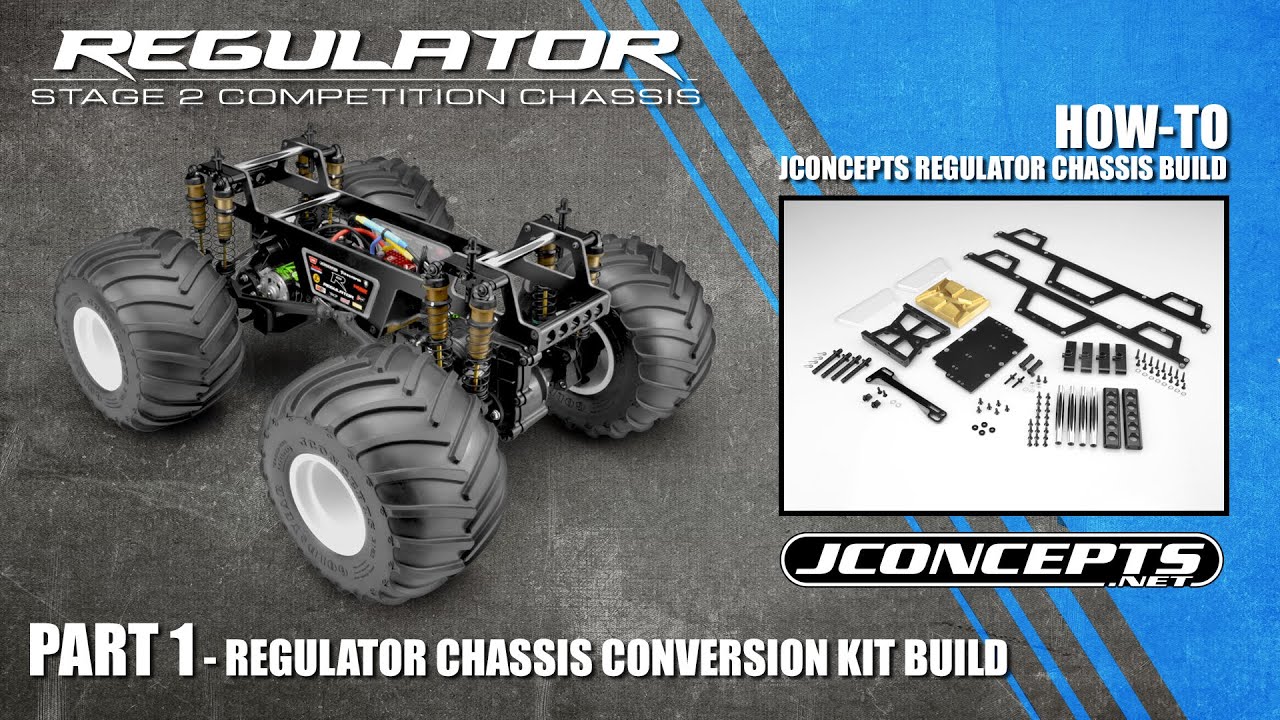 JConcepts Regulator Build - Part 1 - Regulator Chassis Conversion Kit For Clod Buster
