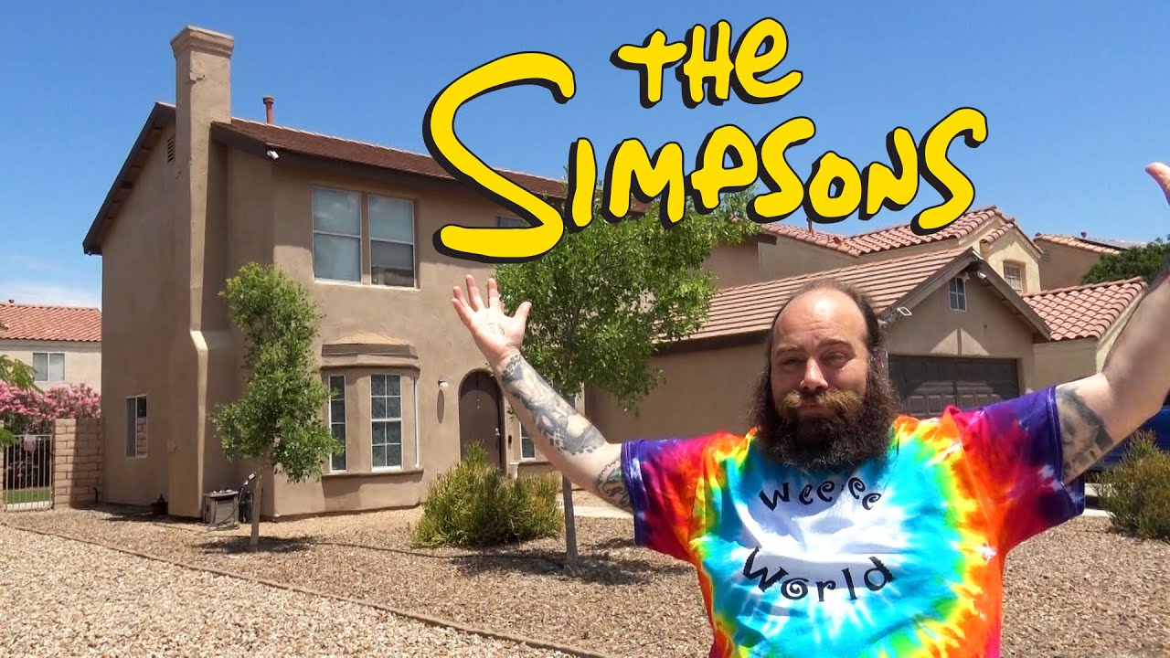 Simpsons House in Real Life!!!  Henderson Nevada - Then & Now