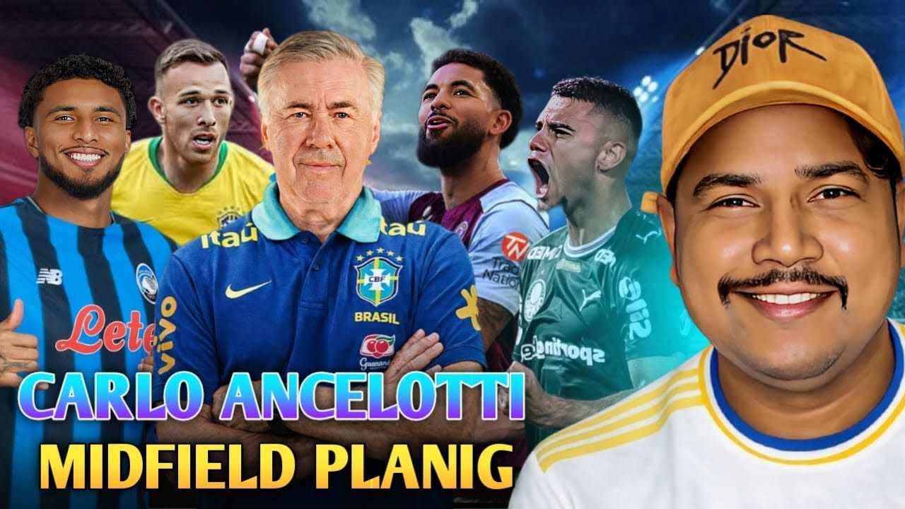 Brazil Midfield Backup for Bruno Guimarães | Ancelotti Squad Plan 2026 World Cup ! FT YUBRAJ
