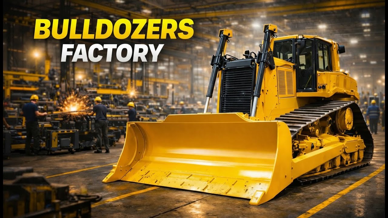 Inside the World’s Biggest Bulldozer Factory | Full Manufacturing Process