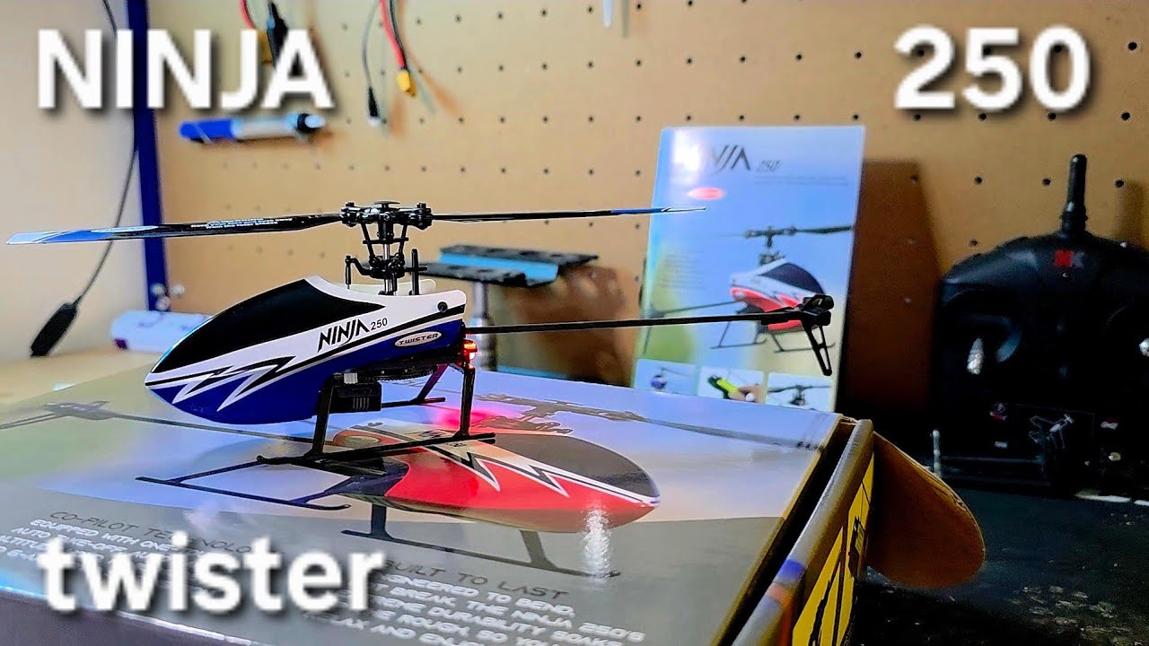 NINJA 250 twister helicopter - first flight. 