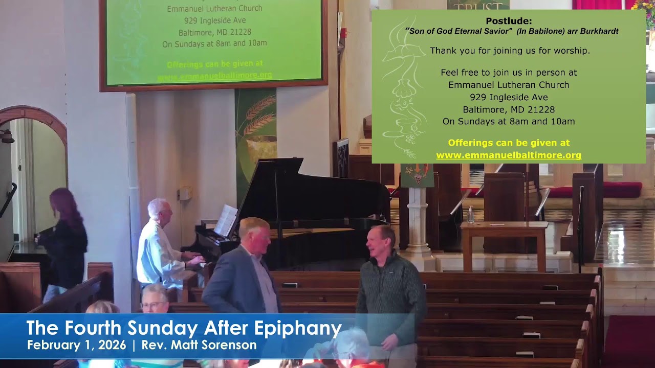 The Fourth Sunday after Epiphany  February 1, 2026