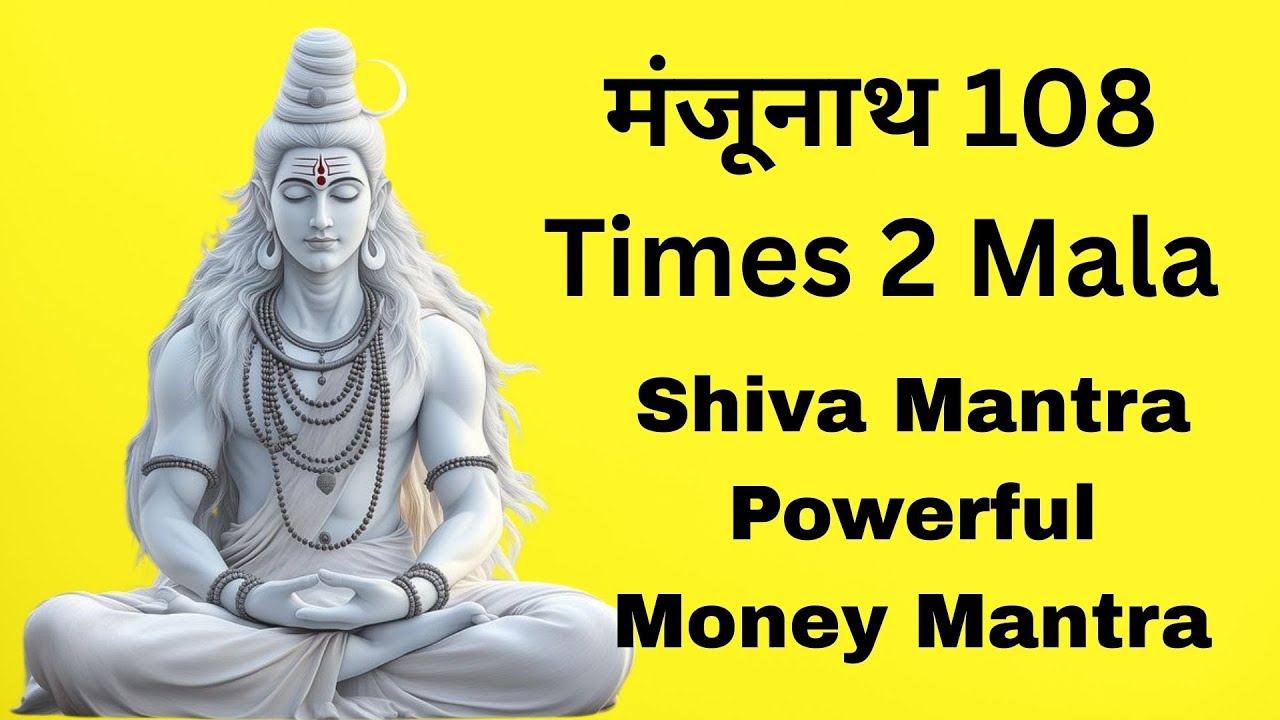 मंजूनाथ 108 Times 2 Mala | Shiva Mantra | Powerful Money Mantra