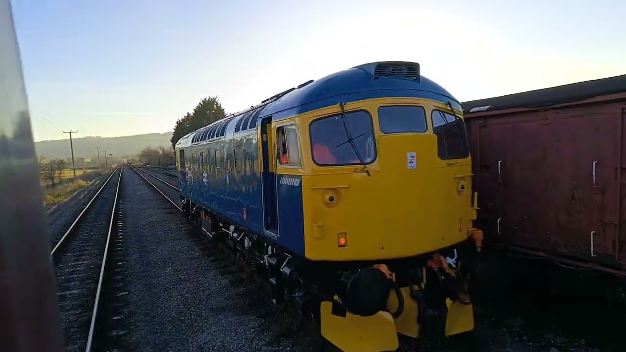 Trains at the Gloucestershire & Warwickshire Steam Railway on New Year's Eve 2025