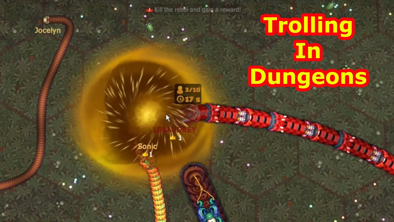 Littlebigsnake.io :) Trolling With New Updates  | Dungeons Danger !!!