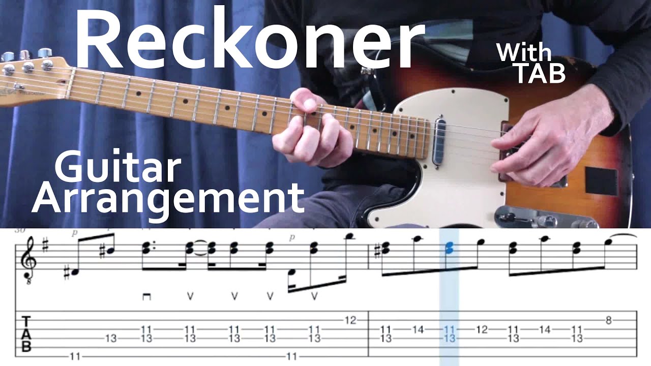 Radiohead (Reckoner | Play-Along Tab | Fingerstyle)