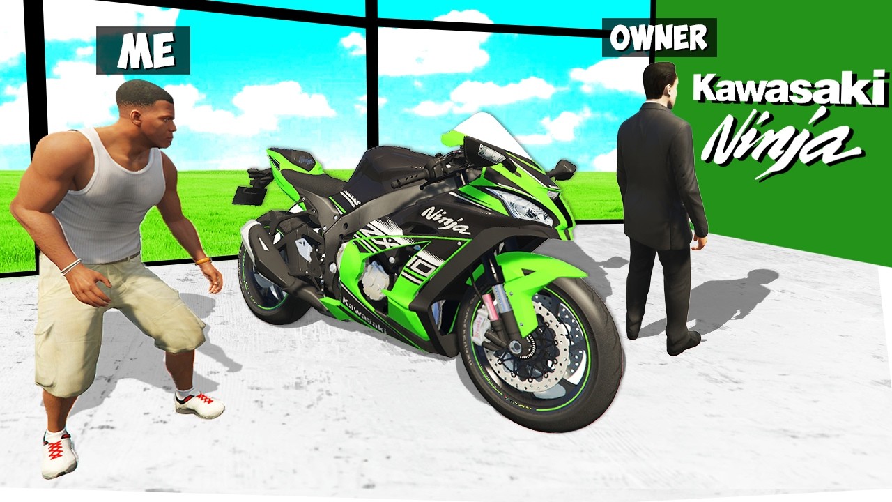 Stealing EVERY KAWASAKI NINJA in GTA 5!
