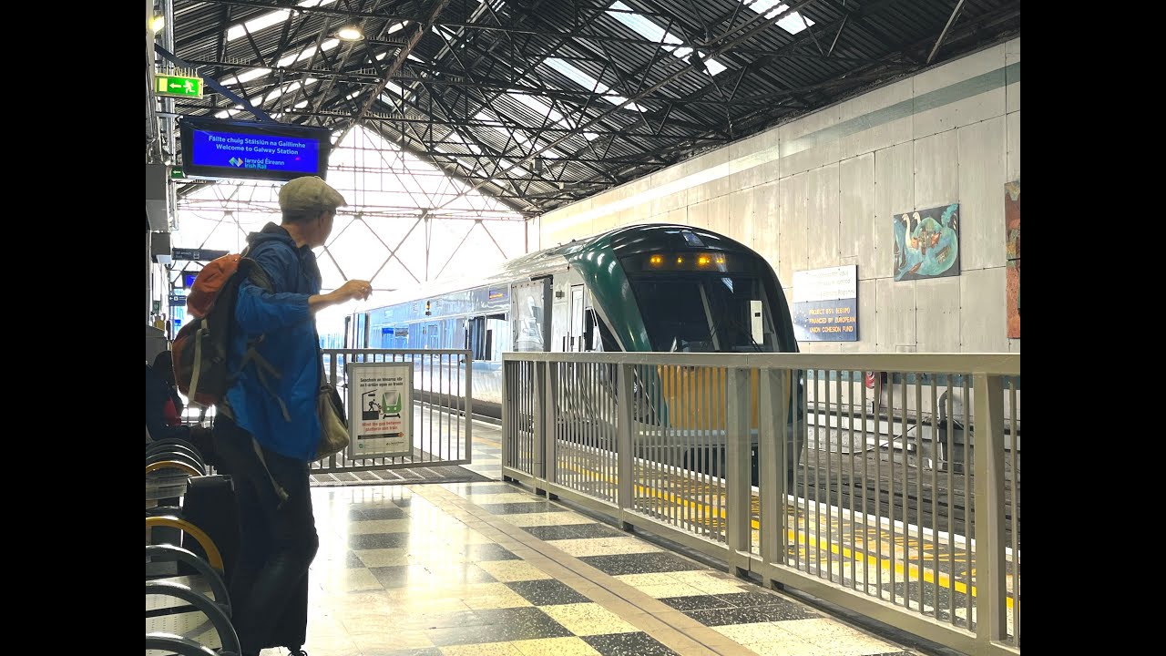 ☘️Ireland Irish Rail Galway to Dublin Booking and journey ☘️