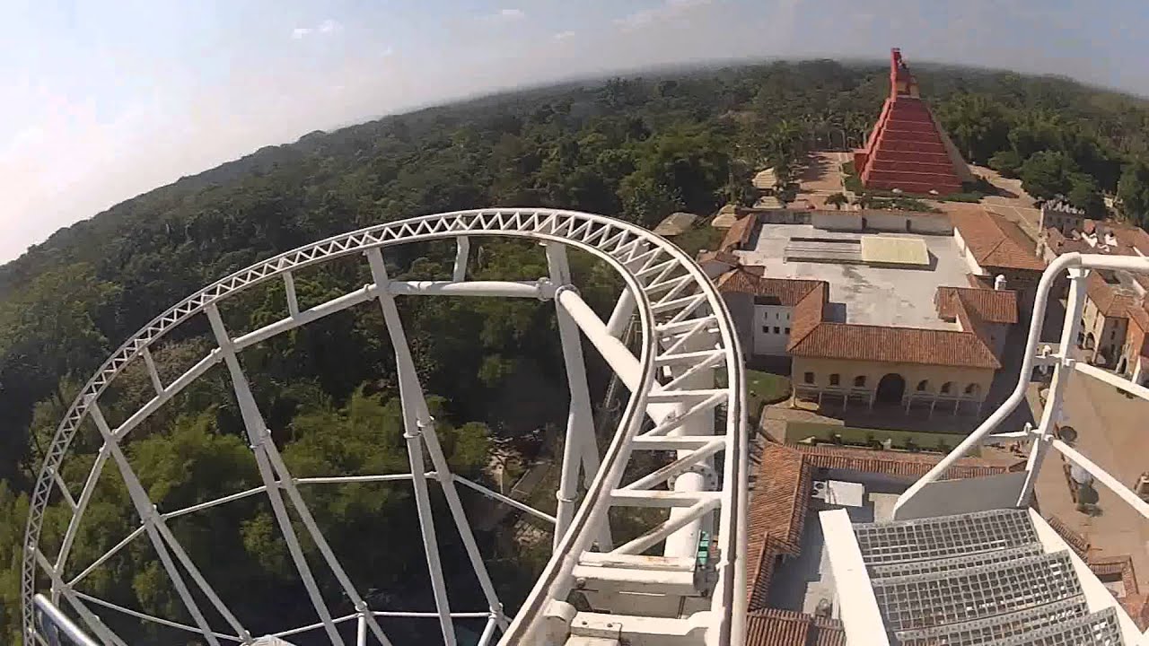 Todas las atracciones de xocomil y xetulul en 1ra. persona - Gopro camera