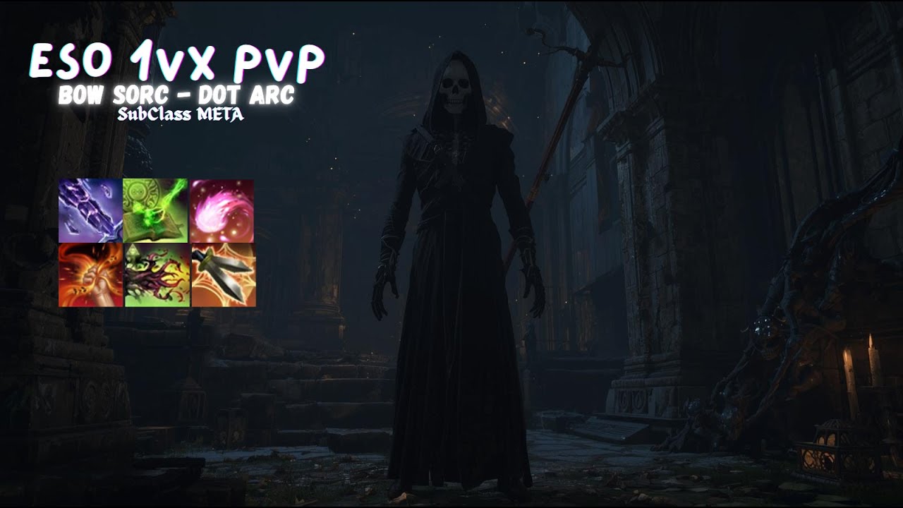 ESO PvP- Bow Sorc and DoT Arc 1v1s 1vX- Subclass META- Build included