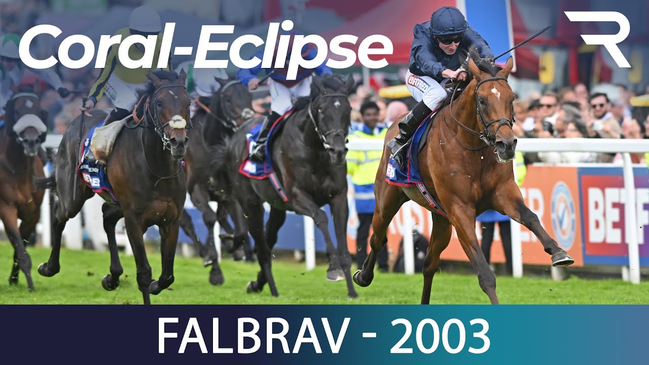 Japan Cup winner FALBRAV and Darryll Holland beat Nayef in a hot renewal of the 2003 Coral-Eclipse