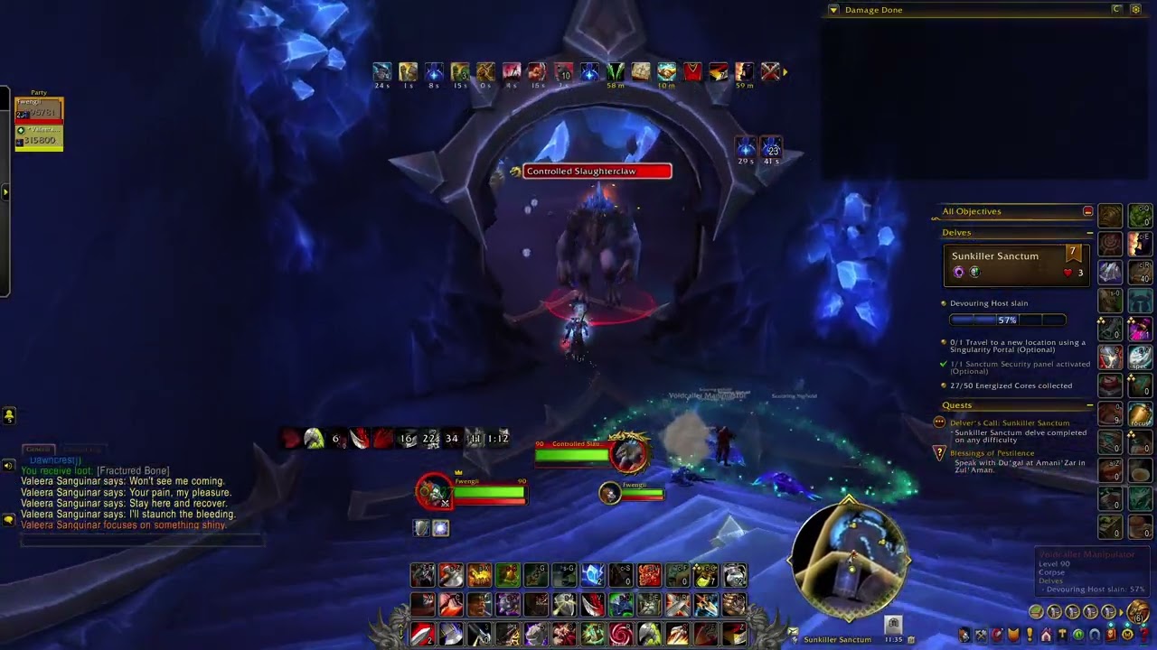 WoW Midnight 12.0.1 colossus arms warrior Sunkiller Sanctum Tier 7 Delve