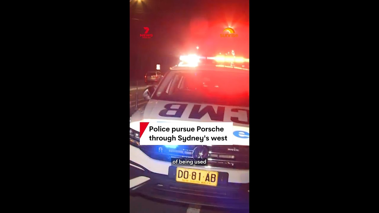 Teenage boy arrested after Porsche pursuit ends in crash in Western Sydney