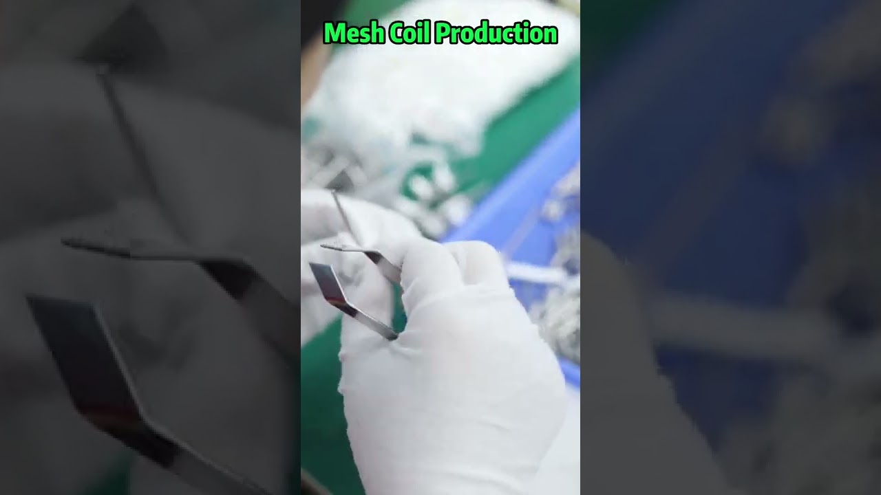 Mesh COIL production #mon #disposablepod #disposable #elfbar #vape #vaping