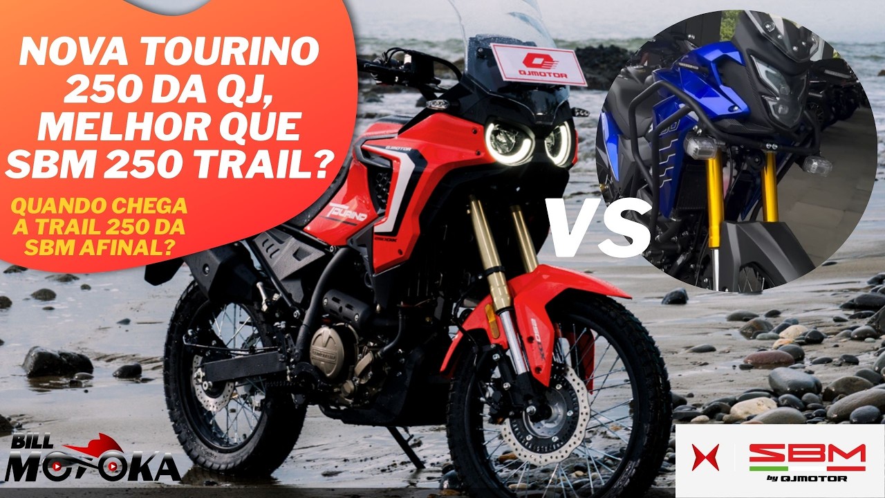 Nova QJ TOURINO 250, melhor que SBM 250 TRAIL? Quando chega a moto no BRASIL afinal? Detalhes agora.