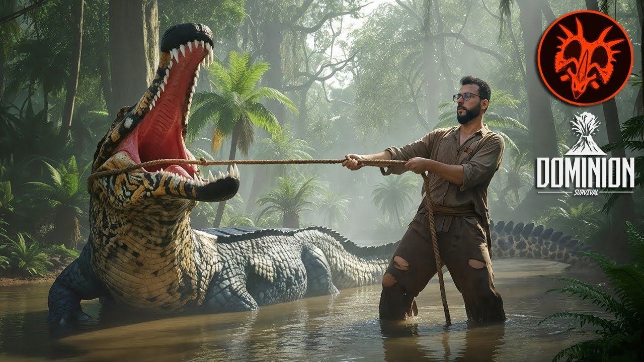 🔴 NUCATO - AO VIVO com Sarcosuchus! Caçadas no servidor Dominion Survival