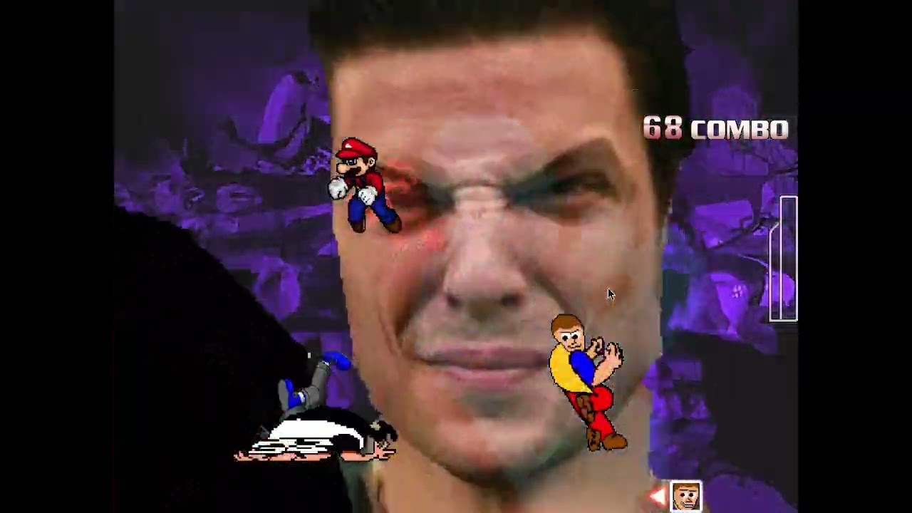 MUGEN Peppino & Zander Cooper vs Dee Bee Kaw & Super Mario-R