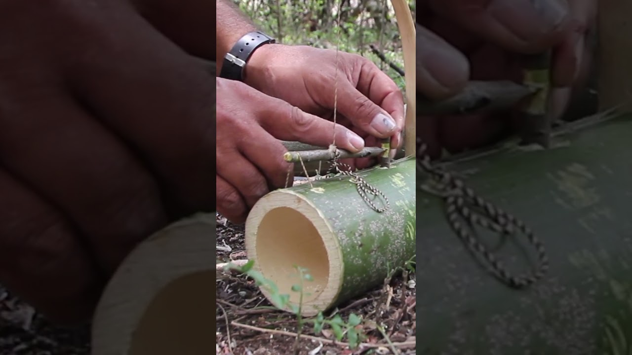 How to make a rat trap from bamboo