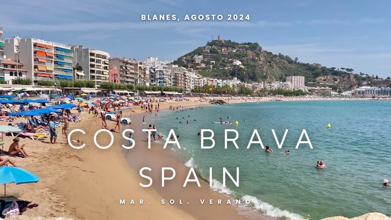 Spain, Blanes Beach: a family-friendly destination|Playa de Blanes: un destino familiar agosto 2024