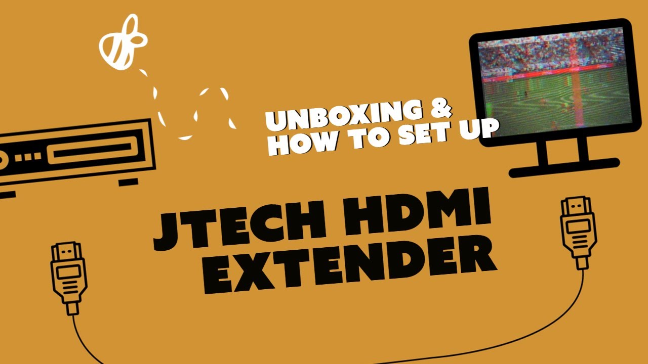 J-Tech Digital | HDMI Extender Unboxing & How To Set Up