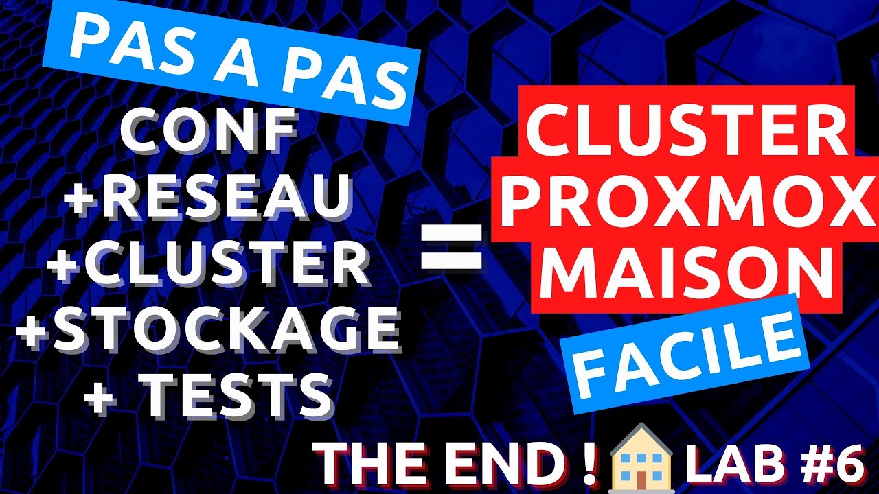 Installer un cluster proxmox maison ( pas à pas : réseau, cluster , stockage et tests) ?