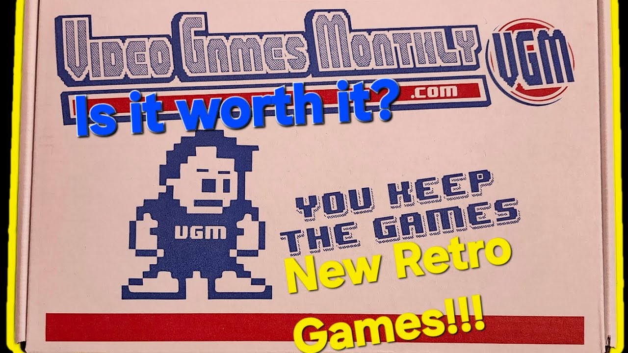 My First Video Games Monthly Unboxing! Retro Goodness!!