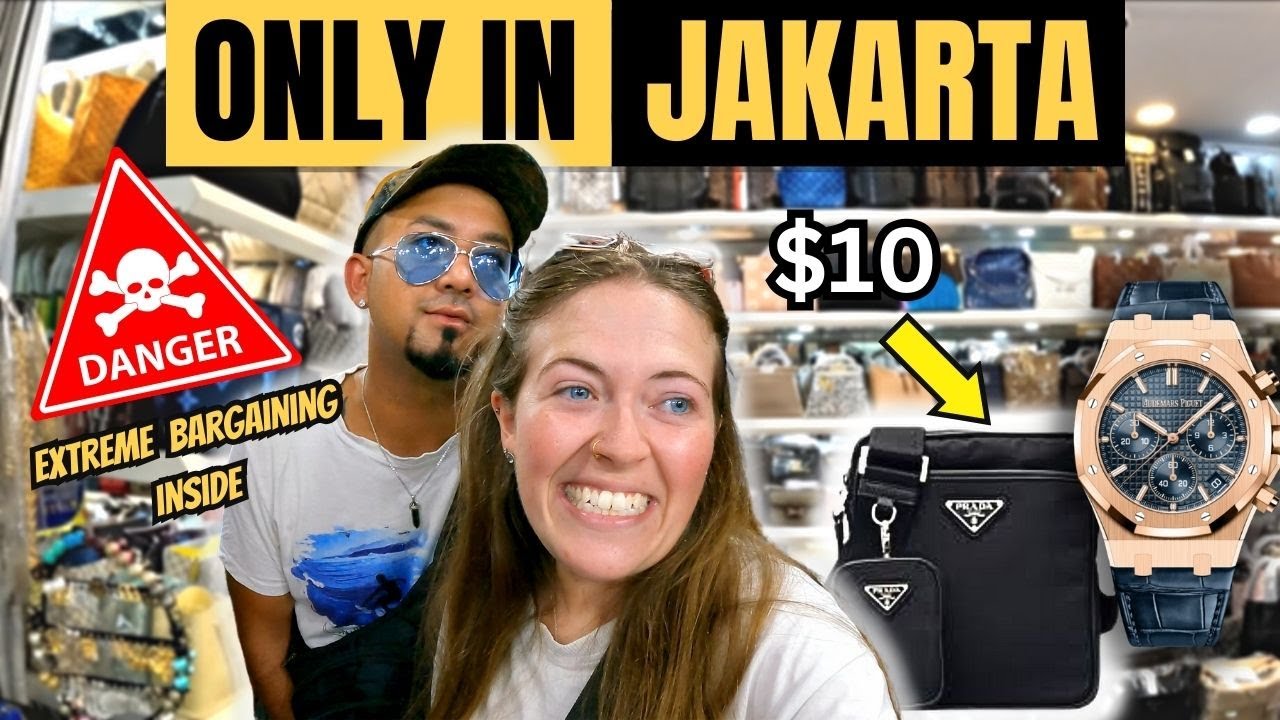 Внутри КРУПНЕЙШЕГО рынка ДЖАКАРТЫ 🇮🇩 (сумки Prada за 10 долларов) Индонезия
