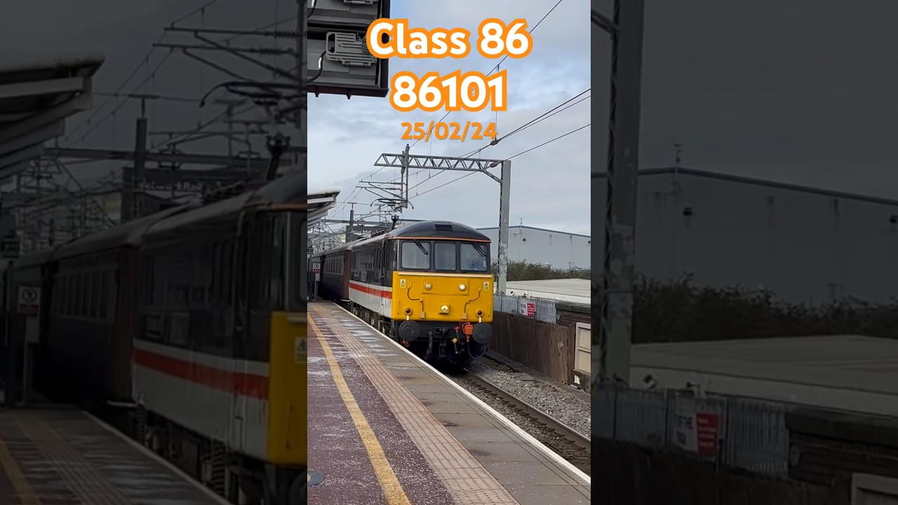 Class 86 86101 Sir William A Stanier FRS on its way to Wembley 