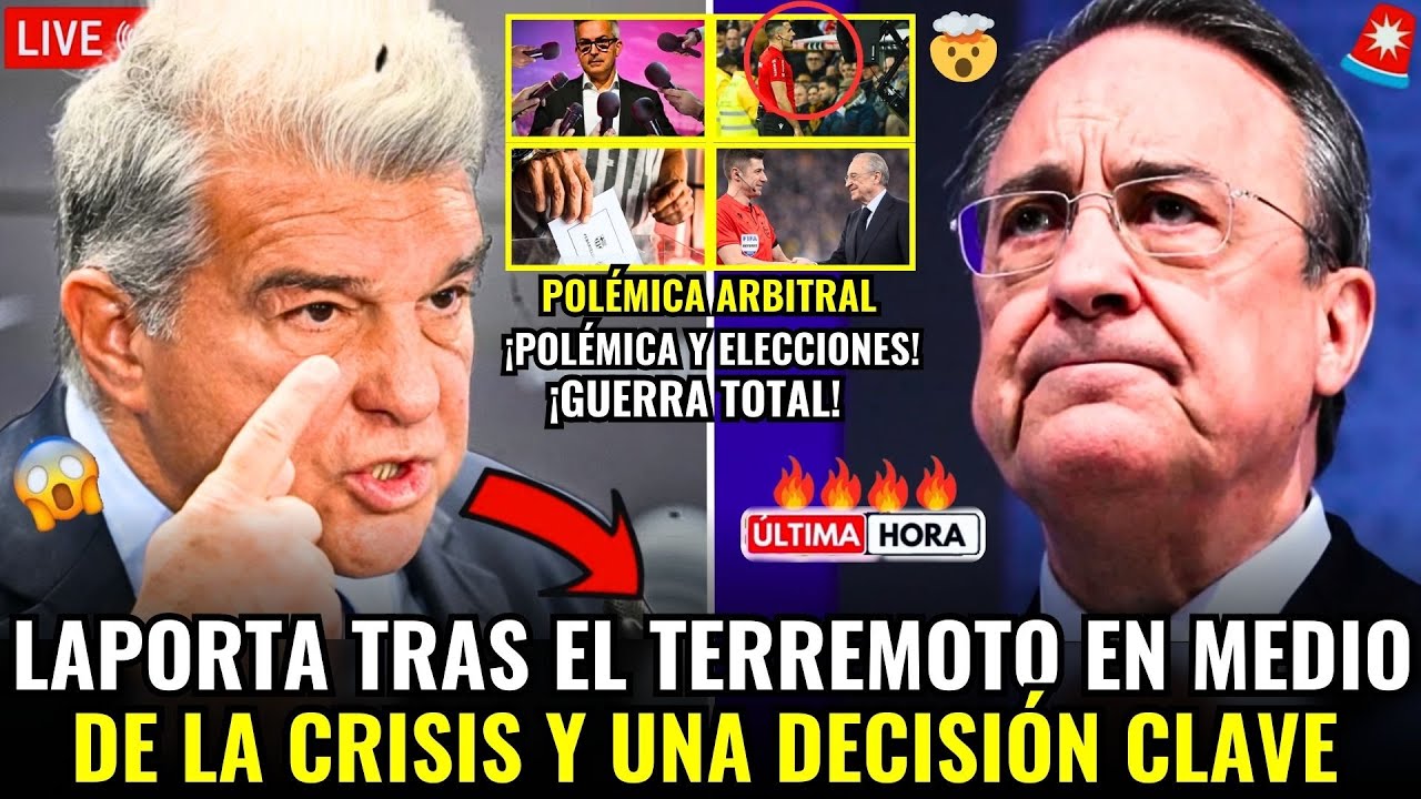 🚨¡URGENTE!¡ELECCIONES Y POLÉMICA ARBITRAL!¡LAPORTA DA UN PASO CLAVE!¡NADIE ESPERABA ESTO!¡NEW BARÇA!