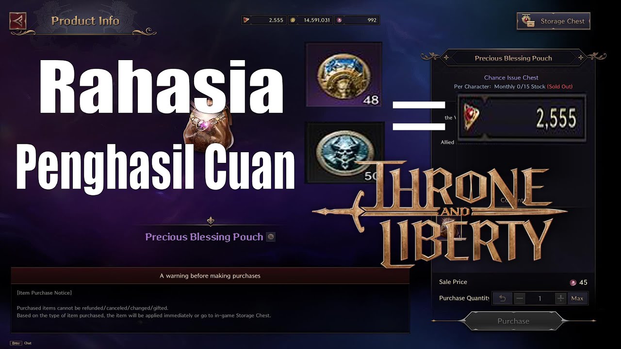 INI RAHASIANYA!! Cara Mendapatkan Cuan Di Game Throne And Liberty Indonesia (Part 2)