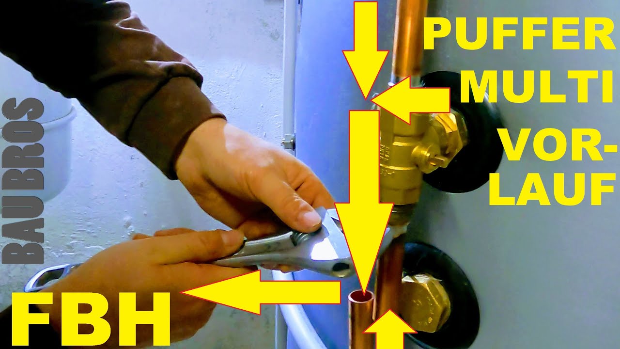 Heizungs-Vorlauf an Puffer anschließen mit variablen Entnahmehöhen