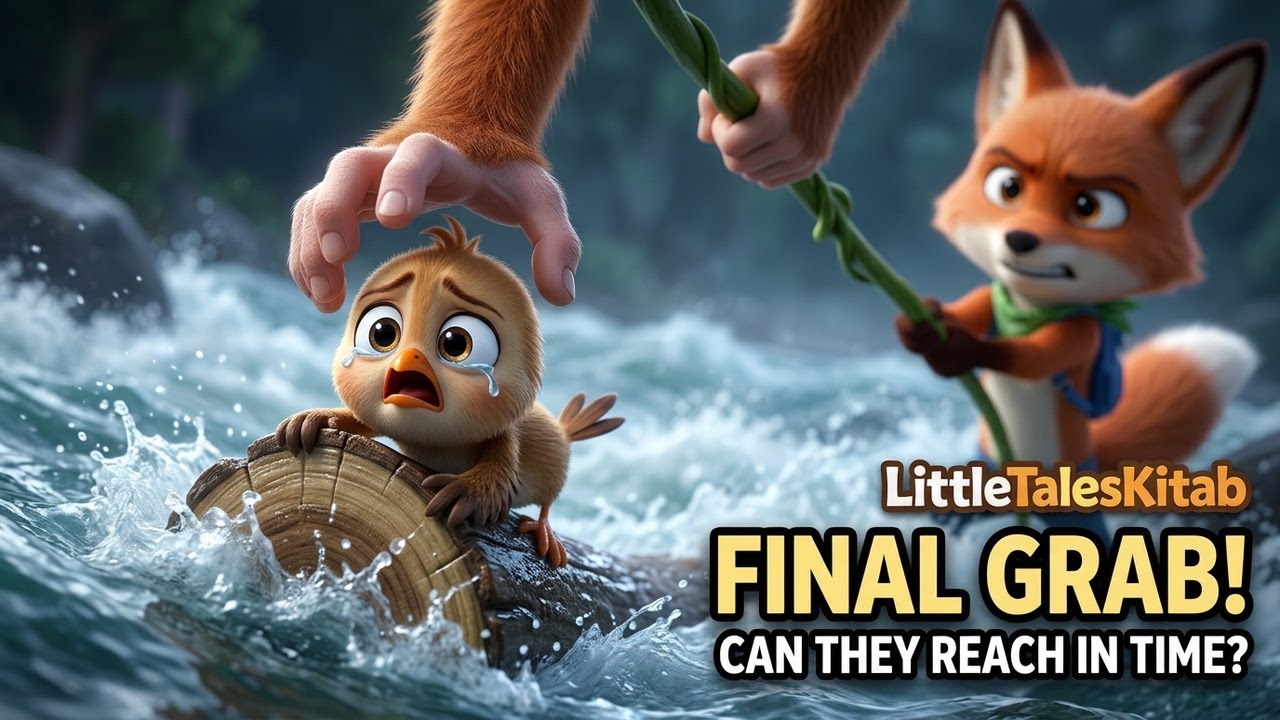 Zuzu and Pia: The River Rescue | Pixar-Style 3D Animated Kids Story | LittleTalesKitab