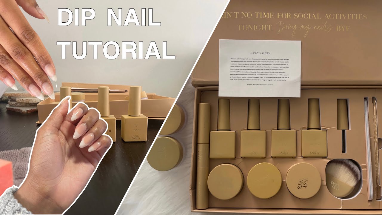 DIY | DIP NAILS WITH SASSY SAINTS NAIL KIT