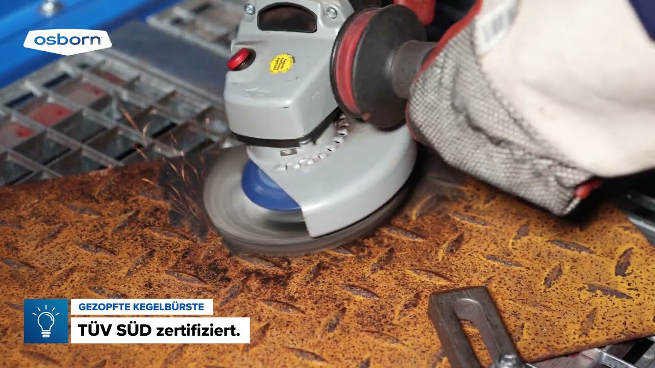 Osborn gezopfte Kegelbürste | Rost entfernen – DE