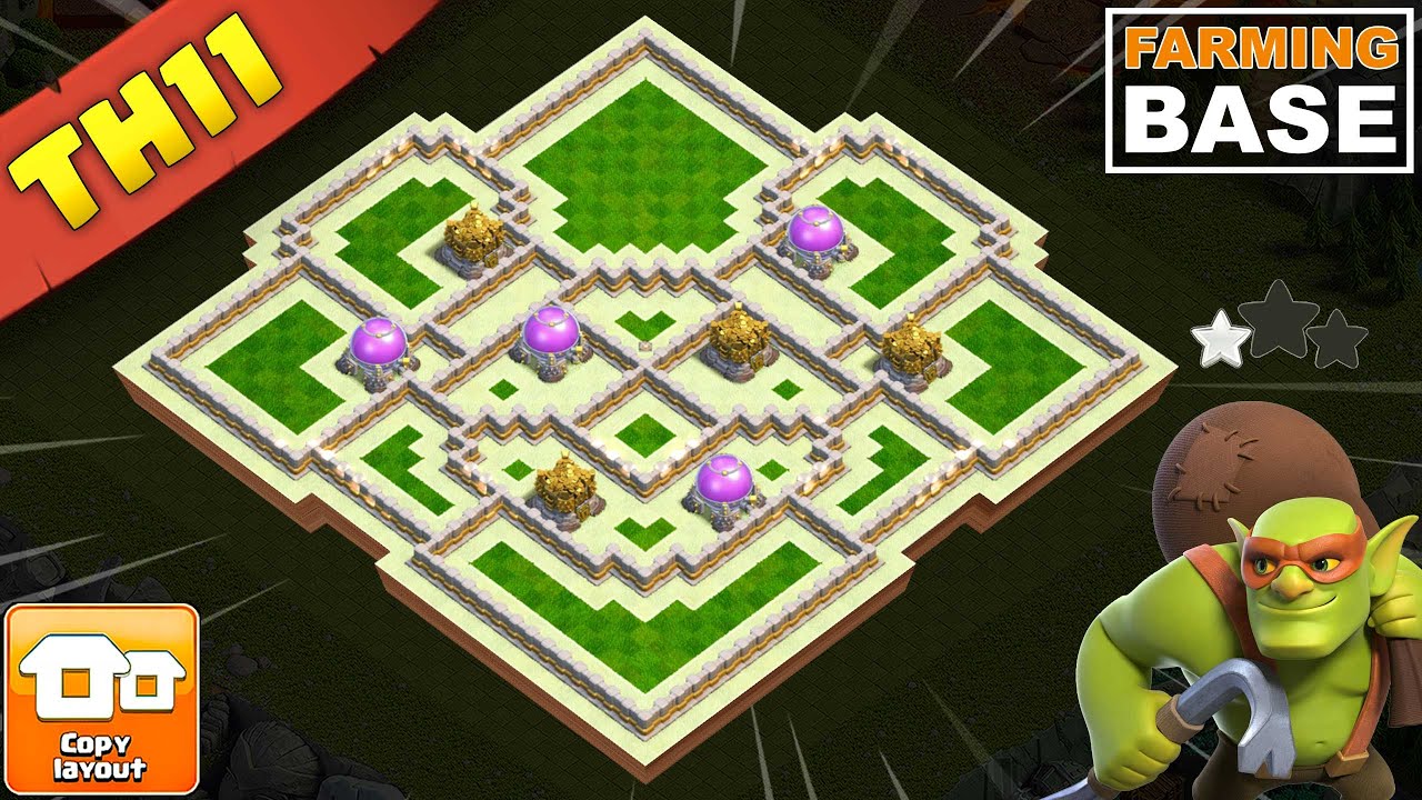 Best TH11 Farming Base 2025 | Anti-3 Star & Max Loot Protection