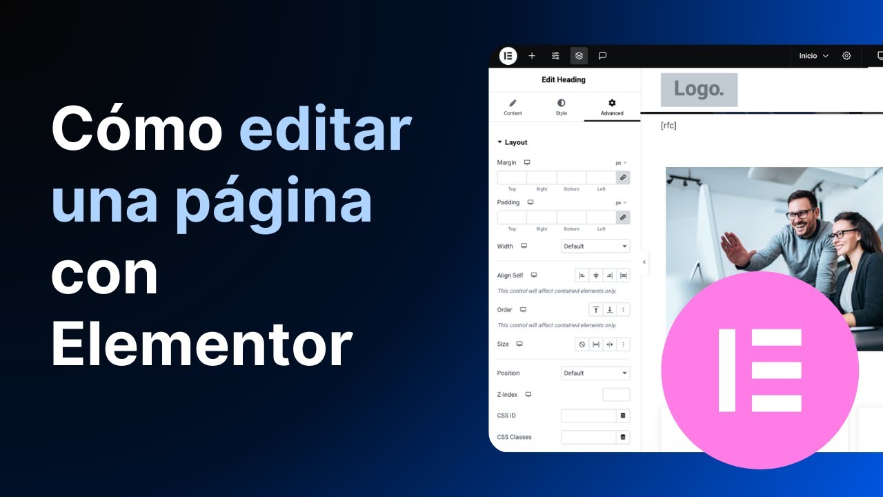 Como editar una página con Elementor