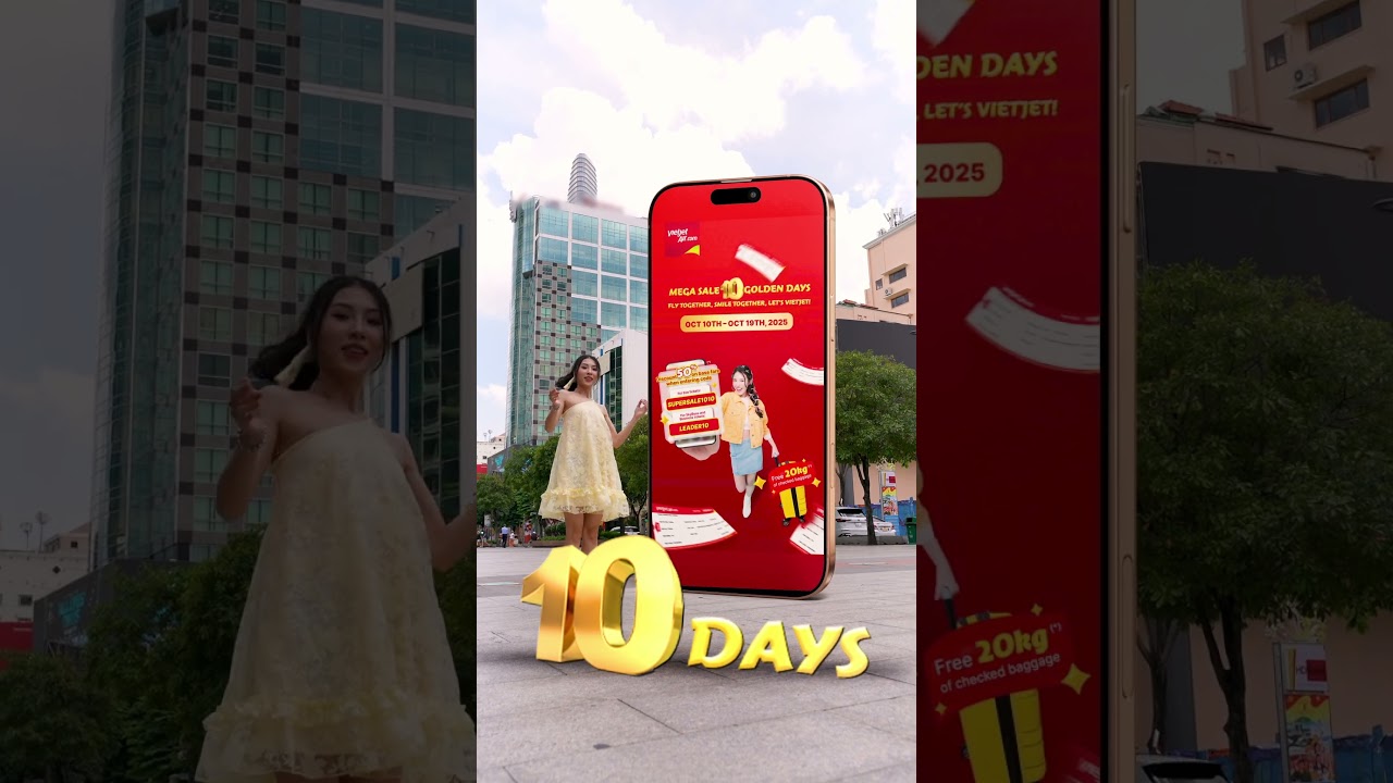 🎉 Vietjet&rsquo;s 10 Days Mega Sale, Unbeatable Deals Await!
