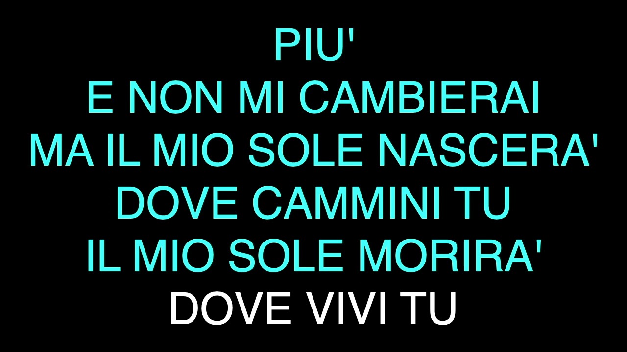Pino Daniele   Io Vivo Come Te - Karaoke