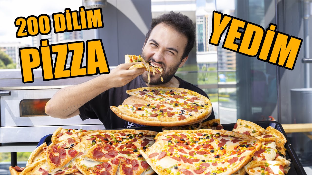 200 DİLİM PİZZA YEDİM!!!!