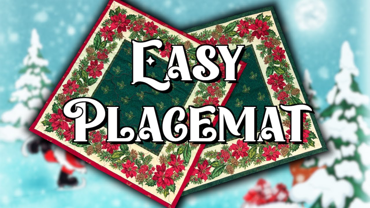 Sew a Placemat from Panel Fabric | Beginner-Friendly Project