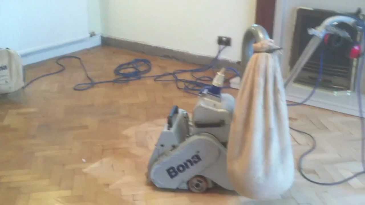 Parquet Wood Block Flooring Restored and Renovated in Wrexham by Woodfloor-Renovations