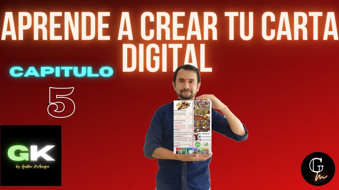 CURSO GHOST KITCHEN , CAPITULO 5 - Aprende a crear tu carta digital. Marketing gastronómico